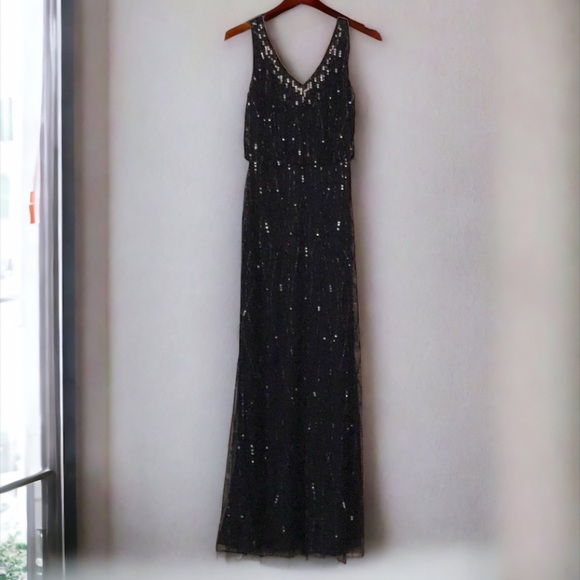 BHLDN Adrianna Papell Midnight Brooklyn Elegant Formal Dress Size 0 - Picture 6 of 13